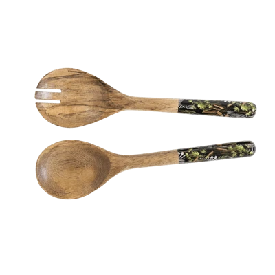 By Room Saladebestek Mangohout Zebra In Jungle 2-delig 3 By Room Saladebestek Mangohout Zebra In Jungle 2-delig