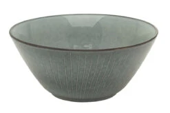 Broste Copenhagen Nordic Sea Schaal ø 25 Cm Aardewerk Blauw