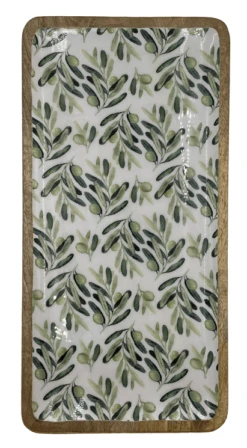By Room Dienblad 46 X 23 Cm Mangohout Olive