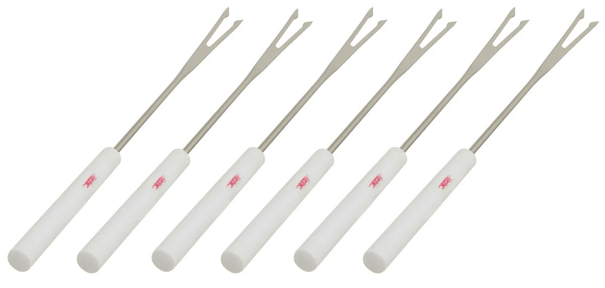 Spring Fonduevork 26 Cm Kunststof Wit 6 Stuks 3 Spring Fonduevork 26 Cm Kunststof Wit 6 Stuks