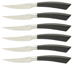 Saladini Steakmes 10 Cm Buffelhoorn 6 Stuks