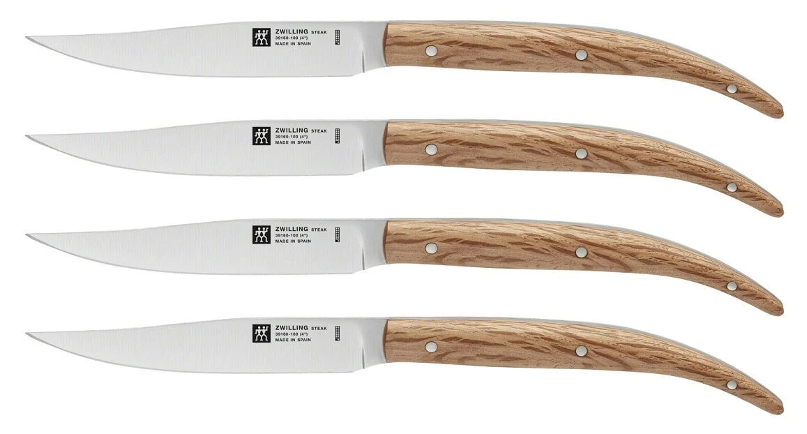 Zwilling Steakmessenset 10 Cm Steeneik 4 Stuks 3 Zwilling Steakmessenset 10 Cm Steeneik 4 Stuks