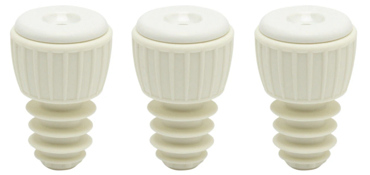 FoodSaver Wijnstoppers 5 Cm Kunststof Wit 3 Stuks 3 FoodSaver Wijnstoppers 5 Cm Kunststof Wit 3 Stuks