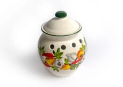 Oldenhof Knoflook- En Uienpot Klein Aardewerk Wit