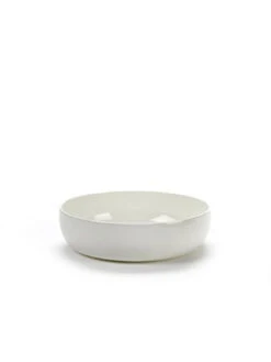 Serax Base Diep Bord ΓΈ 16 Cm Hoogte 4,5 Cm Porselein Wit Geglazuurd