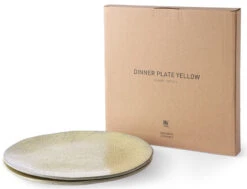 HK Living ACE6897 Gradient Dinerbord ø 29 Cm Aardewerk Geel 2 Stuks -Serviesgoedwinkel Voor Thuis ace6897 lr b 01