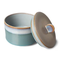 HK Living 70's ACE7081 Dusk Voorraadpot 1,65 Liter Aardewerk -Serviesgoedwinkel Voor Thuis ace7081 lr b 01 1