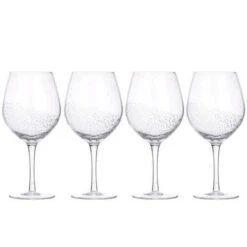 Broste Copenhagen Bubble Witte Wijnglas 350 Ml Glas 4-delig
