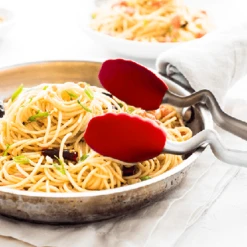 Dreamfarm Clong Serveertang 30,5 Cm Rvs/silicone Rood -Serviesgoedwinkel Voor Thuis dreamfarm clongs click lock sit up tongs 990x550 04