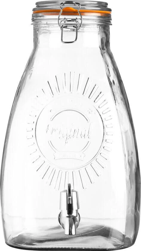Kilner Limonadetap Vierkant 8 Liter Glas 3 Kilner Limonadetap Vierkant 8 Liter Glas