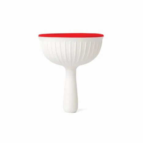 Ototo Magic Mushroom Wijnstop En -trechter Silicone Rood/wit 4 Ototo Magic Mushroom Wijnstop En -trechter Silicone Rood/wit - Afbeelding 2