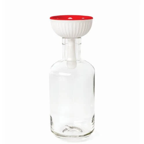 Ototo Magic Mushroom Wijnstop En -trechter Silicone Rood/wit 5 Ototo Magic Mushroom Wijnstop En -trechter Silicone Rood/wit - Afbeelding 3