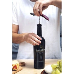 Peleg Bottle Tie Kurkentrekker Strepenpatroon 11,5 Cm Rvs Rood -Serviesgoedwinkel Voor Thuis peleg bottle tie kurkentrekker strepenpatroon 11 5 cm rvs rood4