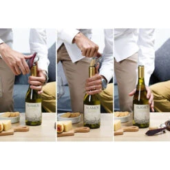 Peleg Bottle Tie Kurkentrekker Strepenpatroon 11,5 Cm Rvs Rood -Serviesgoedwinkel Voor Thuis peleg bottle tie kurkentrekker strepenpatroon 11 5 cm rvs rood87