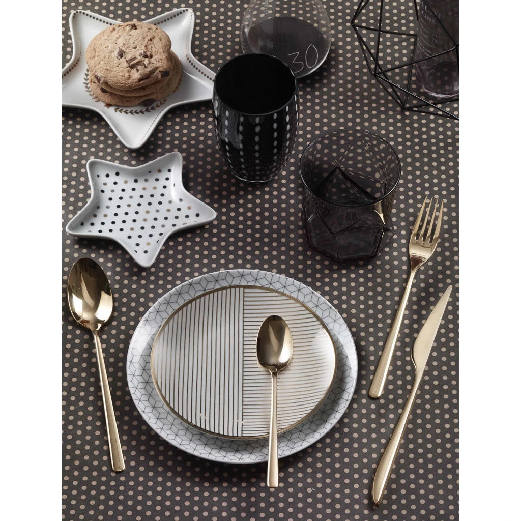 Pintinox Florence Gold Bestekcassette 6-persoons Rvs 24-delig 4 Pintinox Florence Gold Bestekcassette 6-persoons Rvs 24-delig - Afbeelding 2