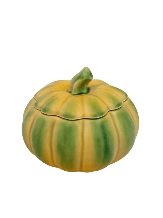 Bordallo Pompoen Pot Met Deksel 1,5 Liter Aardewerk Geel/groen 3 Bordallo Pompoen Pot Met Deksel 1,5 Liter Aardewerk Geel/groen