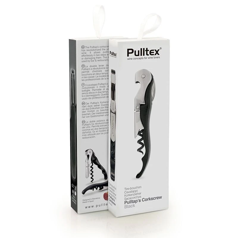 Pulltex Pulltap's Kurkentrekker Zwart 4 Pulltex Pulltap's Kurkentrekker Zwart - Afbeelding 2