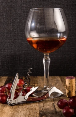 Laguiole Style De Vie Luxury Line Kurkentrekker Rozenhout -Serviesgoedwinkel Voor Thuis roos2 1