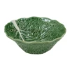 Bordallo Koolblad Diepe Saladeschaal ø 29 Cm Aardewerk Groen