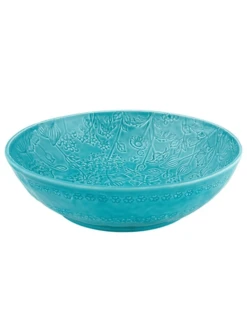 Bordallo Flora Azul Saladeschaal ø 30,5 Cm Aardewerk Blauw -Serviesgoedwinkel Voor Thuis salat2 1