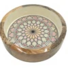 By Room Ronde Schaal Met Rechte Wand ø 22 Cm Moroccan Print Bloemmotief Geel/rood/roze