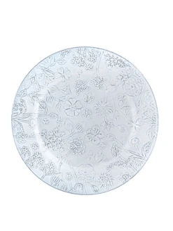 Bordallo Flora Serveerbord ø 34,5 Cm Aardewerk Wit